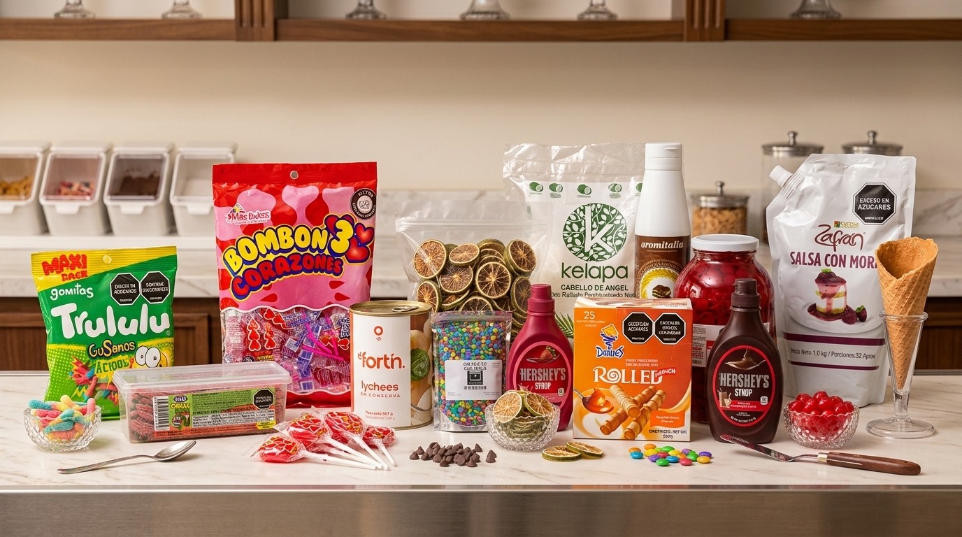 Toppings, Salsas y Complementos