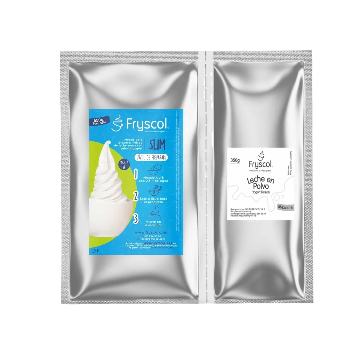 Mezcla helado de Yogurt Slim