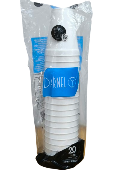 Vaso Darnel Icopor 10 oz x 20 und