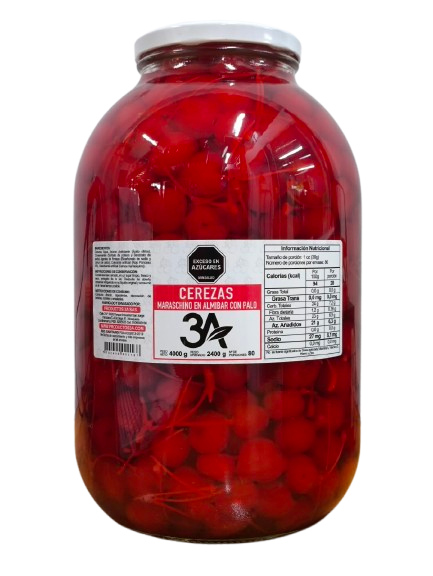 Cereza 3A con tallo x 4000 grs