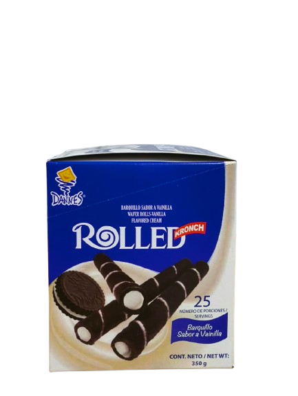 Barquillo Rolled Vainilla x 25 und