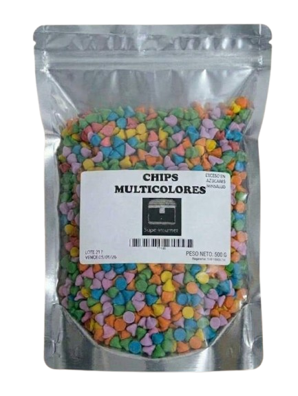 Chips multicolor SUPERINSUMOS x 500 gr